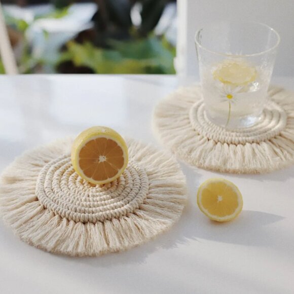 Circle-Shaped Candle Holder or Cup Coaster - Picture 2 of 3